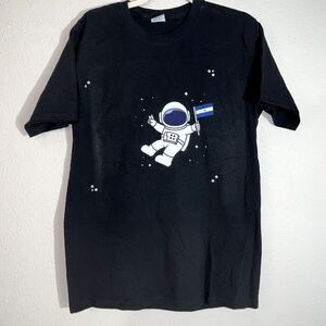 Black Astronaut Space Peace Nicaragua Short sleeve Graph T-Shirt Unisex (M)